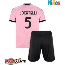Camiseta Juventus Manuel Locatelli #5 Visitante Equipación para niños 2026-27 manga corta (+ pantalones cortos)